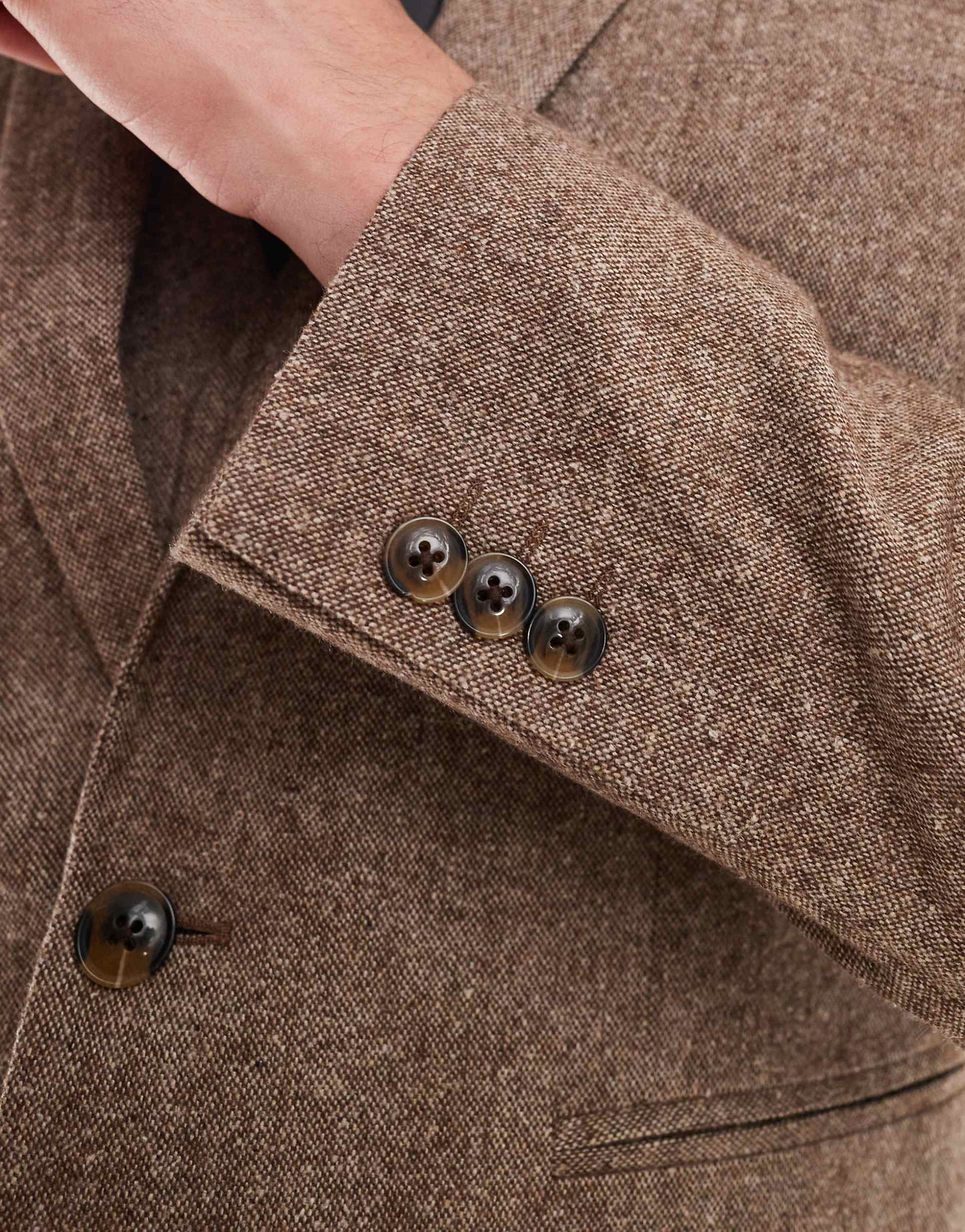 Slim Wool Blend Suit Jacket