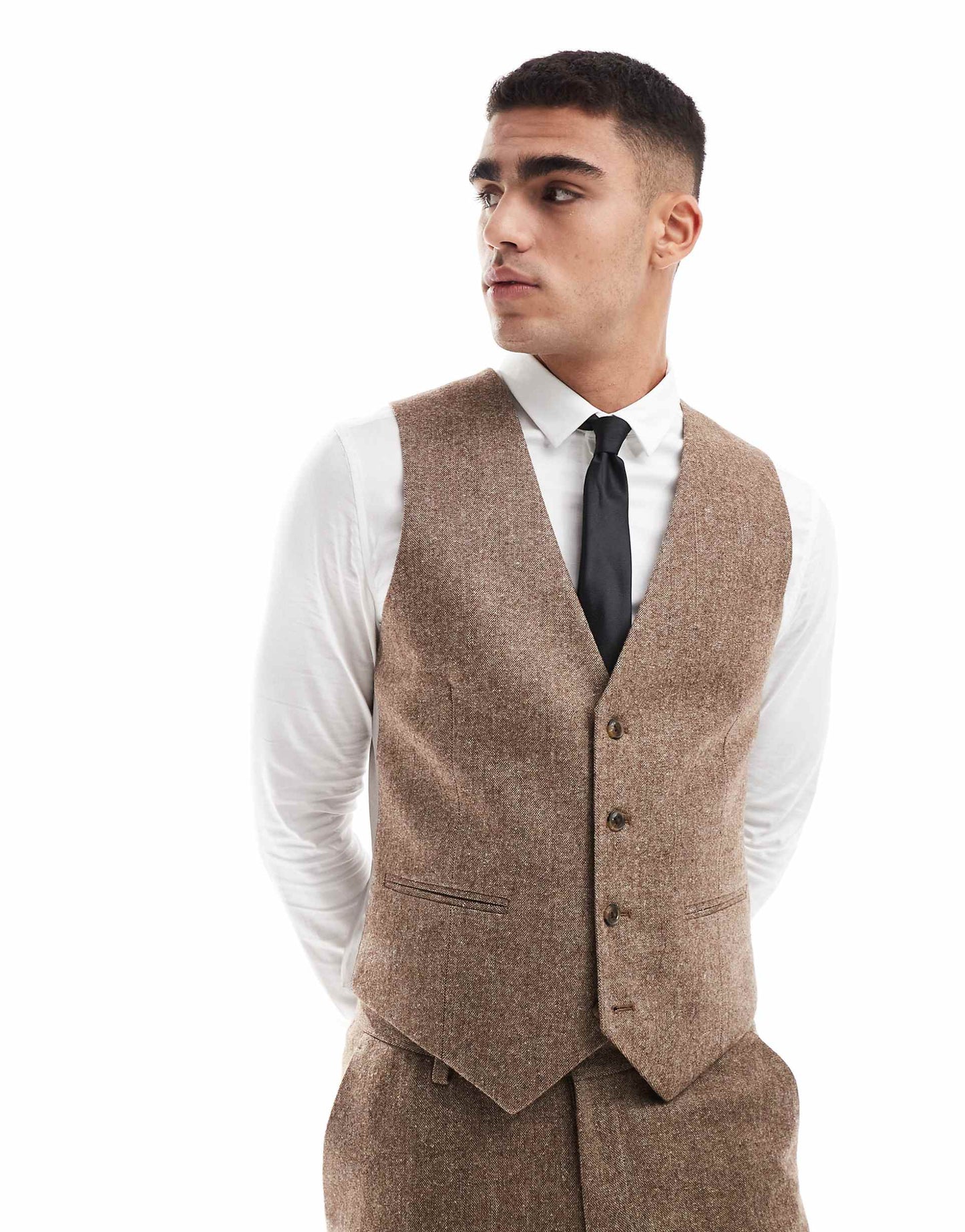 Slim Wool Blend Suit Waistcoat