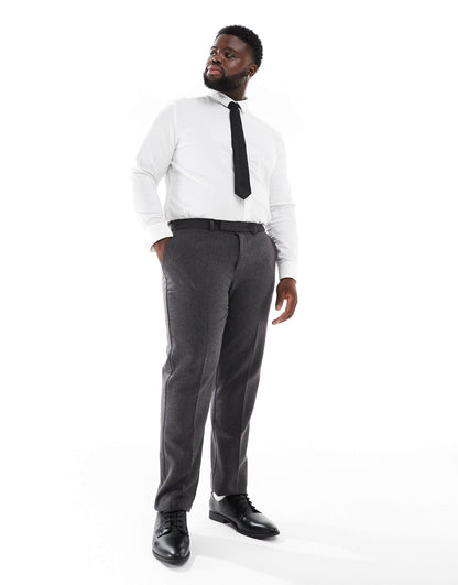 Skinny Wool Blend Suit Trousers