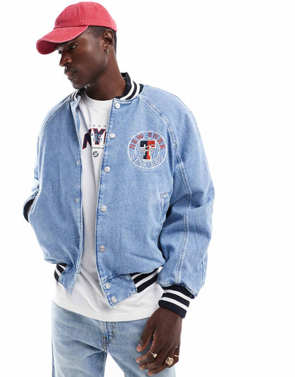 Letterman Denim Jacket