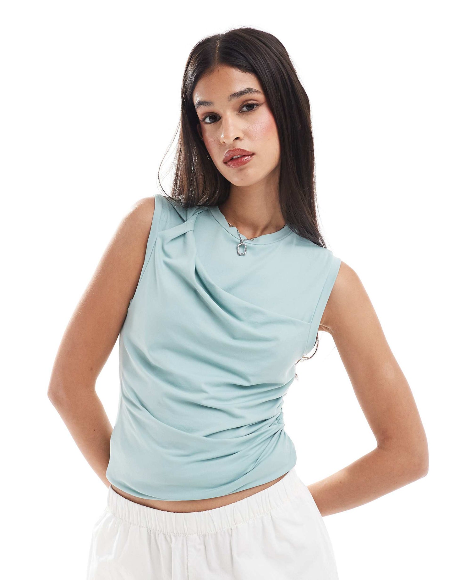Asymmetric Knot Tank Top