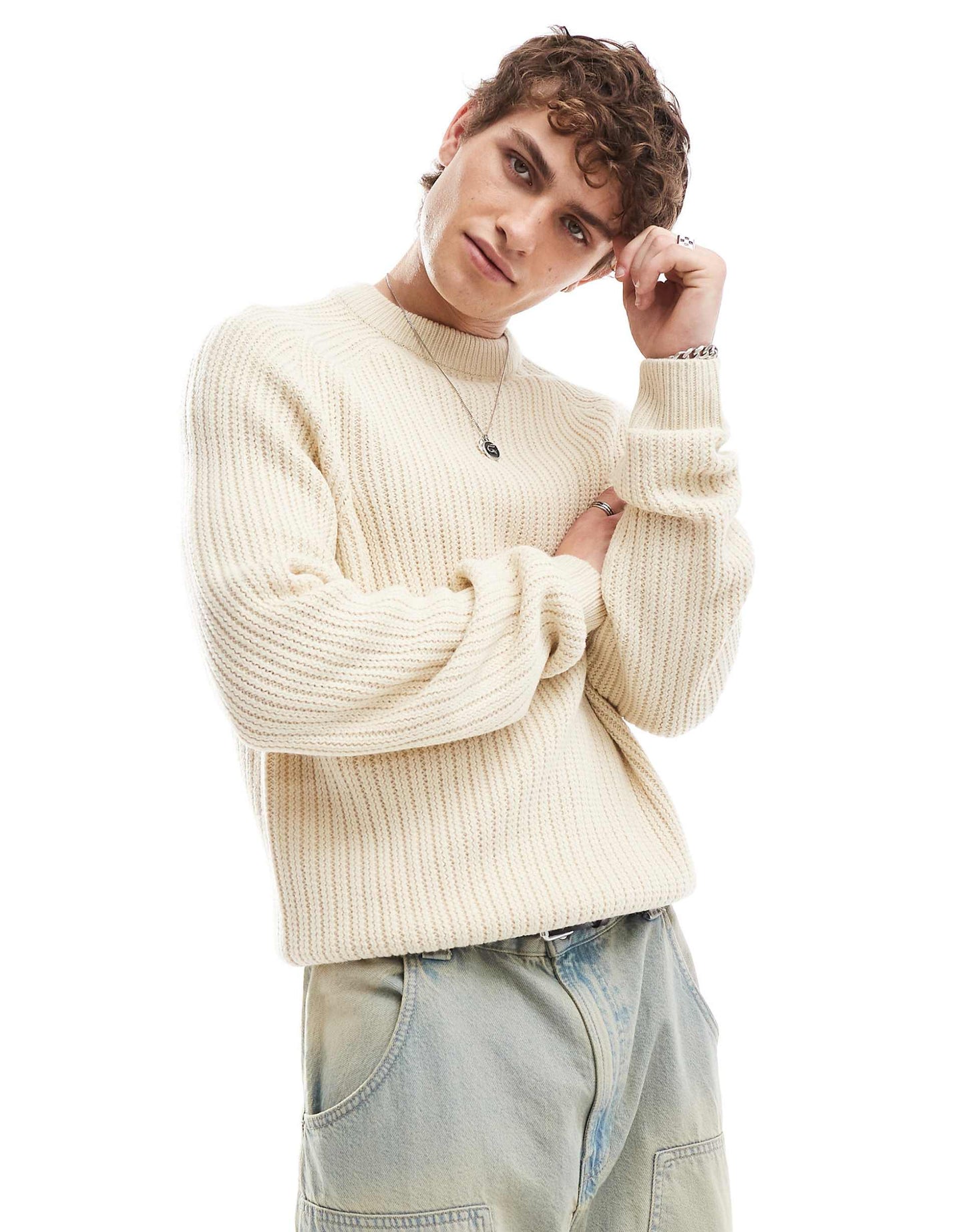 Knitted Crew Neck Jumper