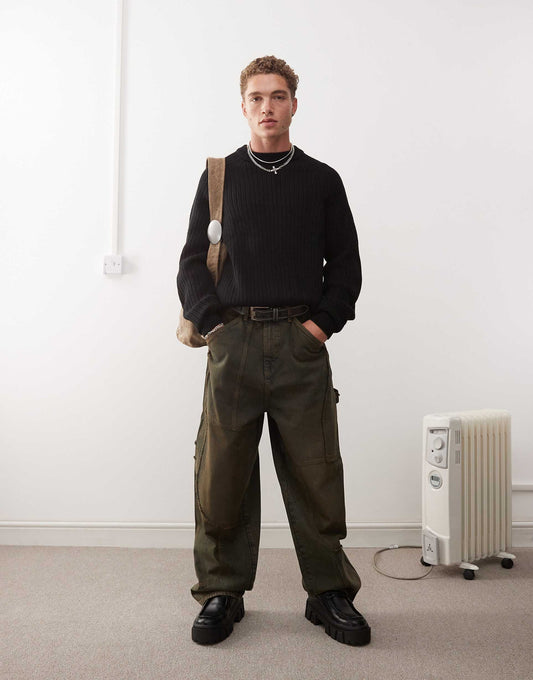 Knitted Crew Neck Jumper