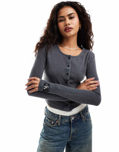 Rib Cardigan