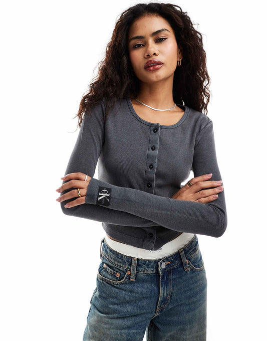 Rib Cardigan