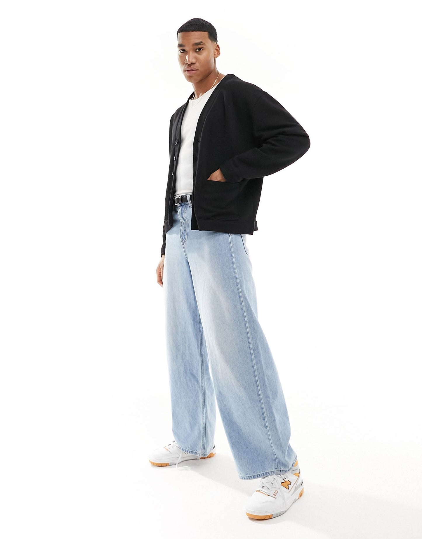 Oversized Jersey Cardigan