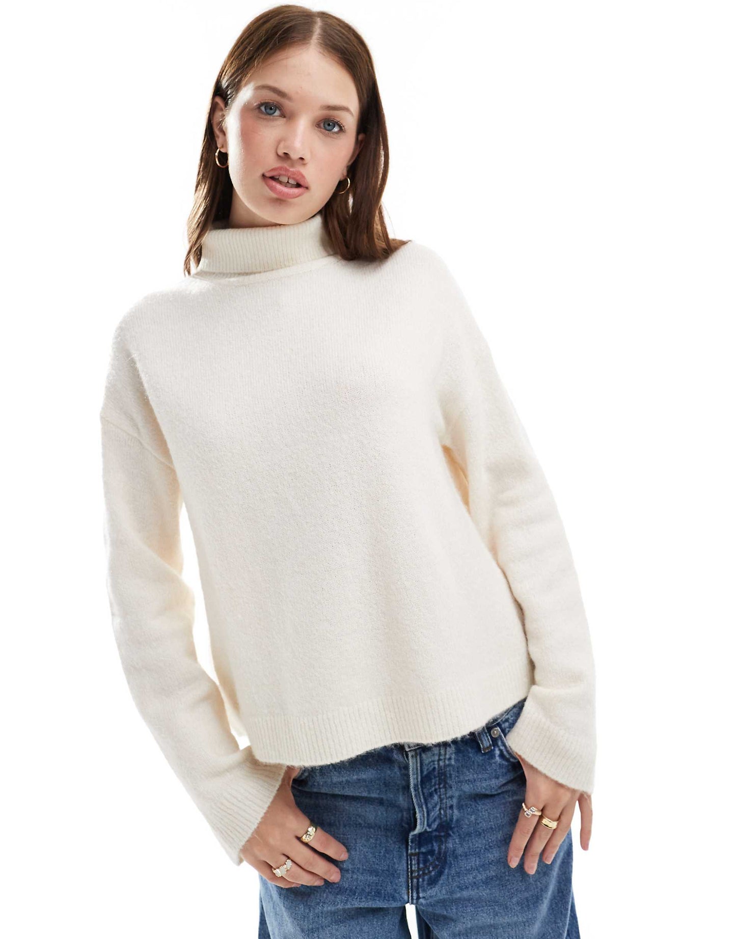 Knitted High Neck Jumper