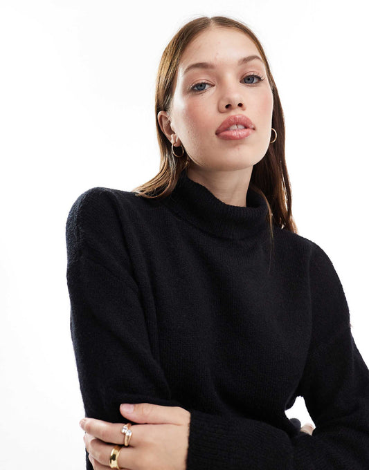 Knitted High Neck Jumper