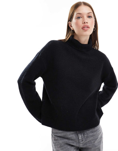 Knitted High Neck Jumper