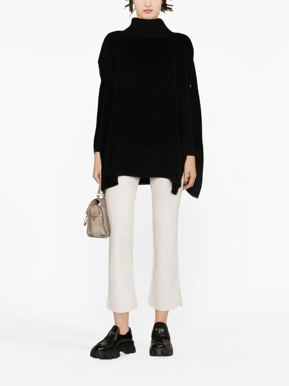 Pull-On Cropped Trousers