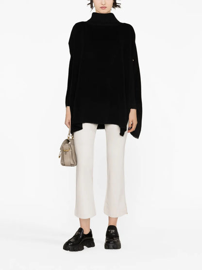 Pull-On Cropped Trousers