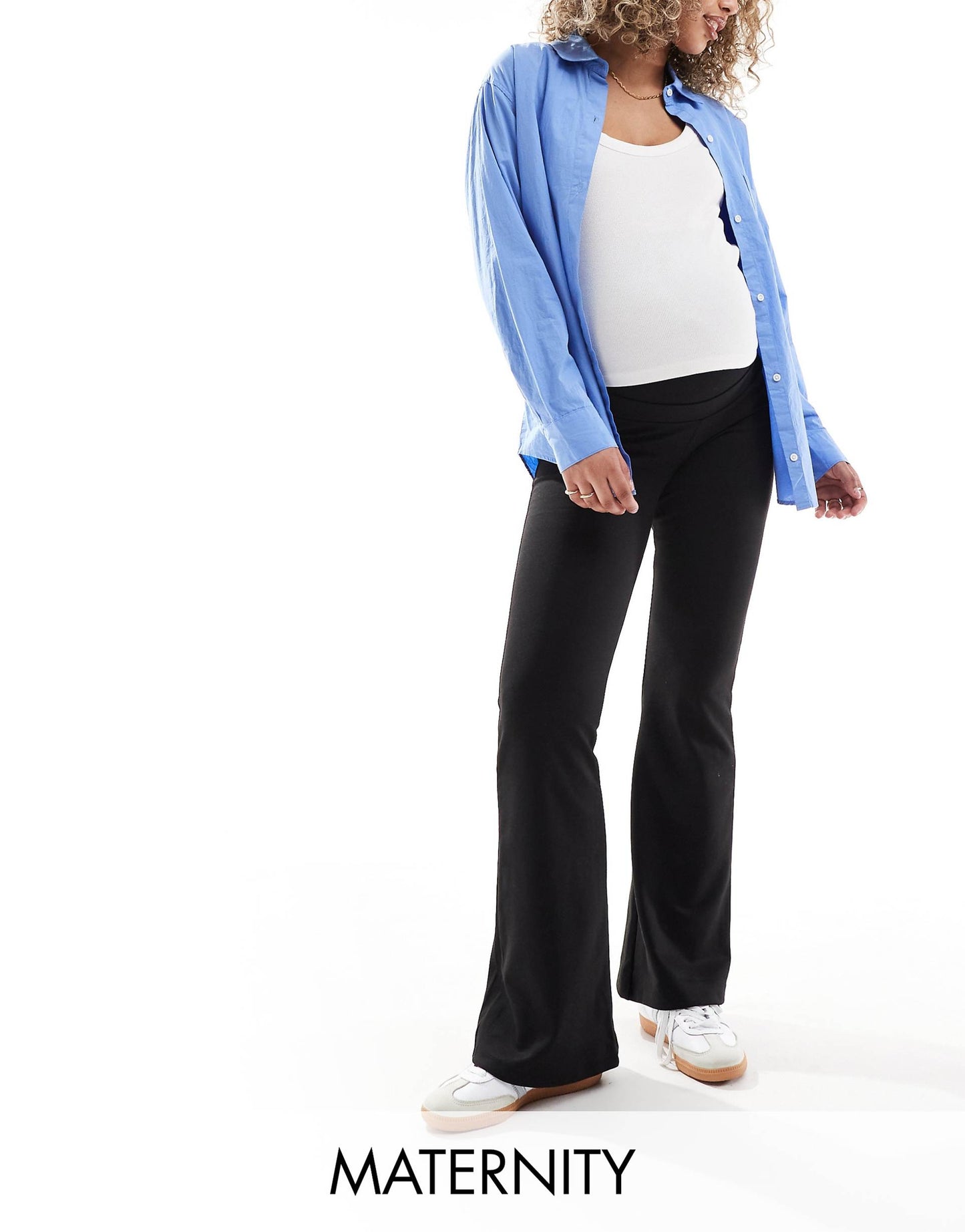 Maternity Stretchy Flare Trousers