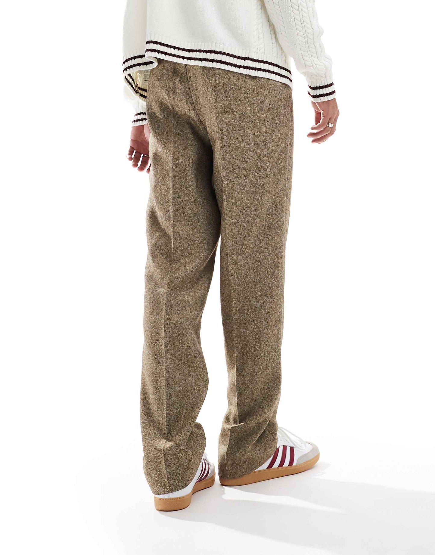 Smart High Waist Straight Leg Trousers