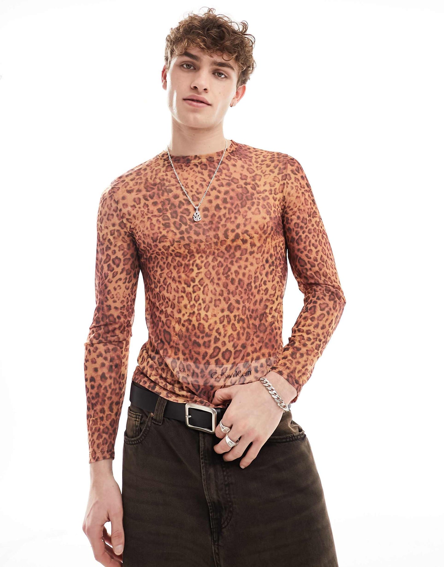 Long Sleeve Mesh Top
