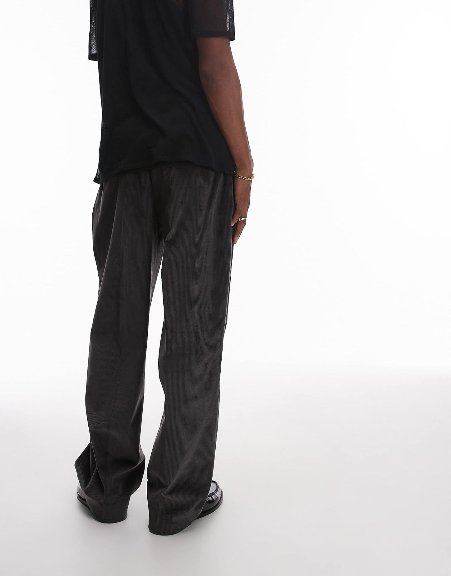 Pleat Wide Leg Trouser