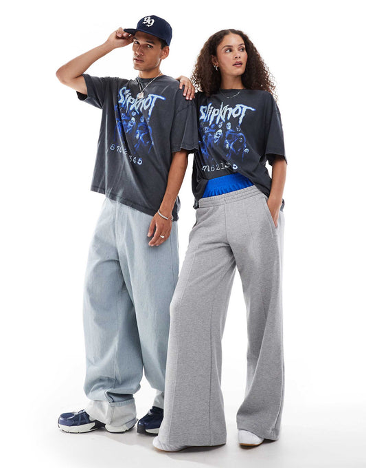 Unisex Oversized Band T-Shirt With Slipknot Graphic Prints