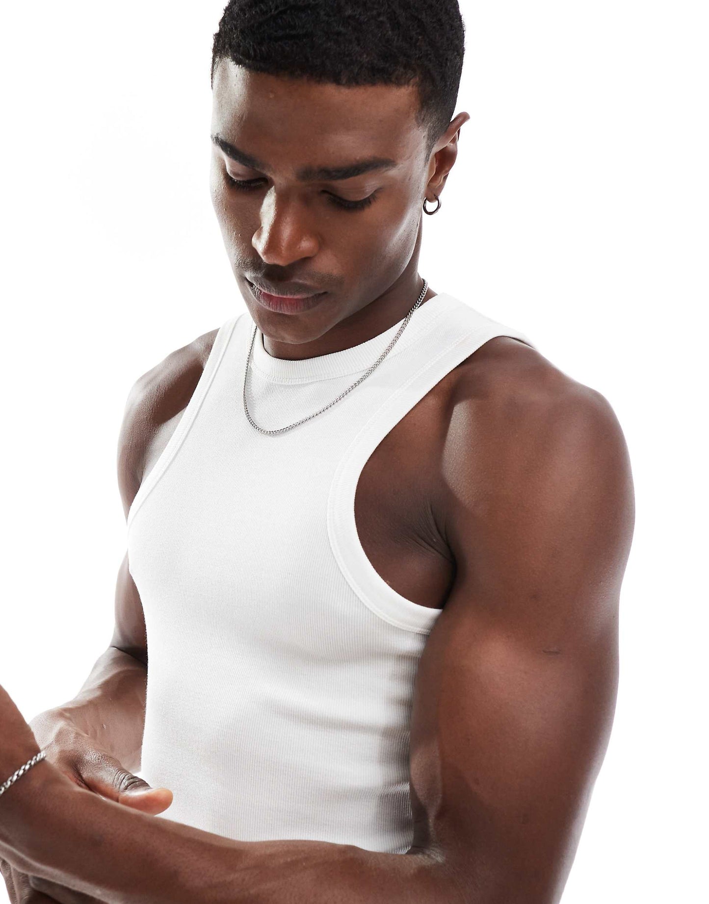 Muscle Fit Rib Racer Vest