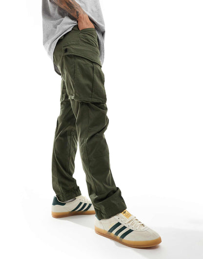 Rovic 3D Regular Tapered Cargo Trousers