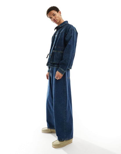 Denim Utility Coach Jacket