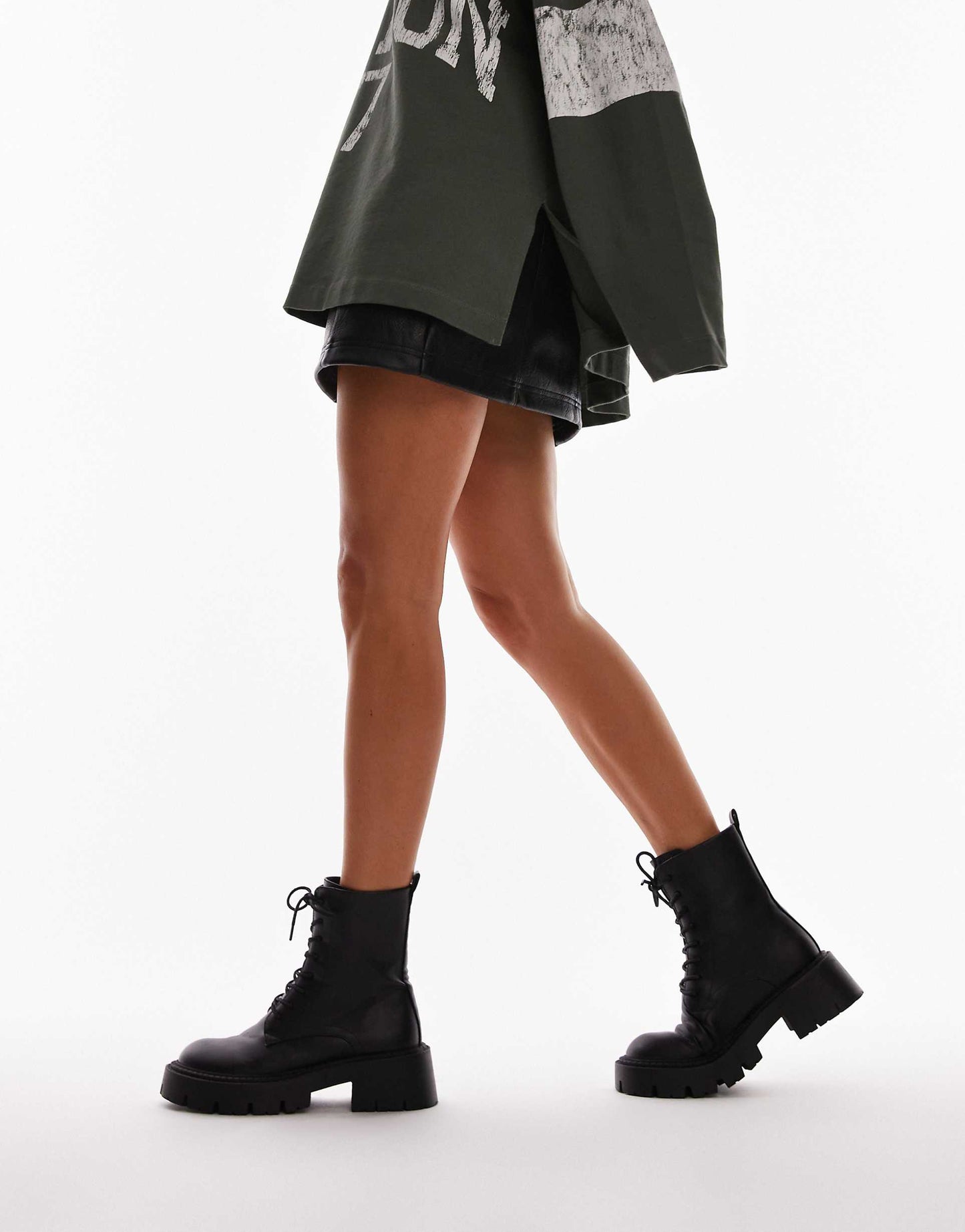 Lorelai Chunky Lace Up Boots
