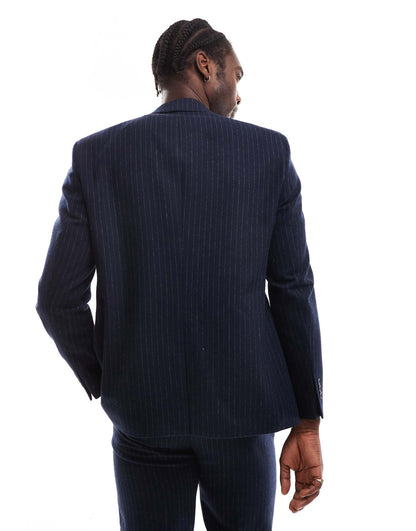 Regular Pinstripe Suit Jacket