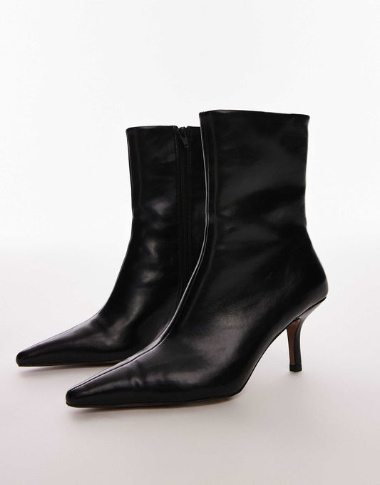 Natalia High Heeled Ankle Boots
