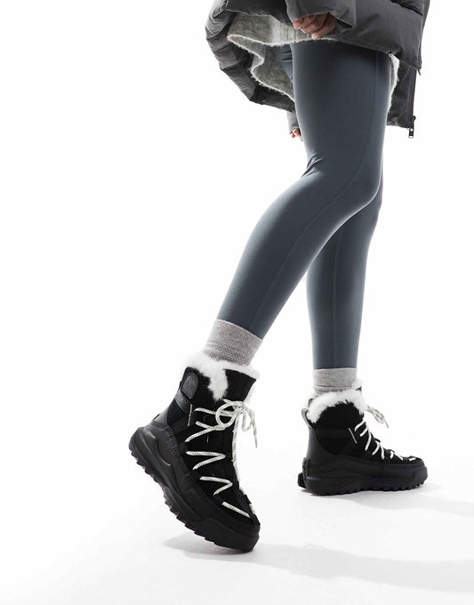 Ona Rmx Glacy Plus Wp Waterproof Fleece Lined Suede Snow Boots