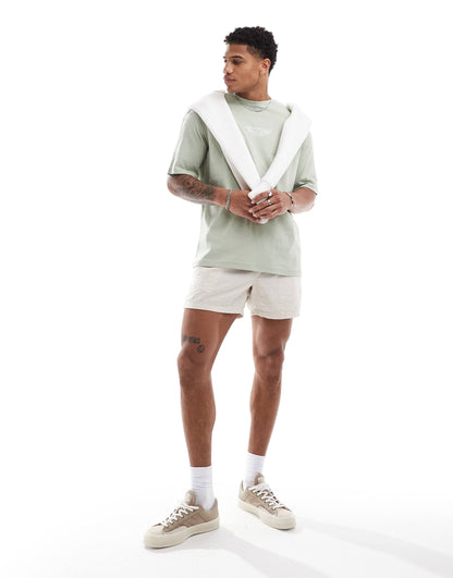 Homme Oversized T-Shirt With Creative Circle Back Print