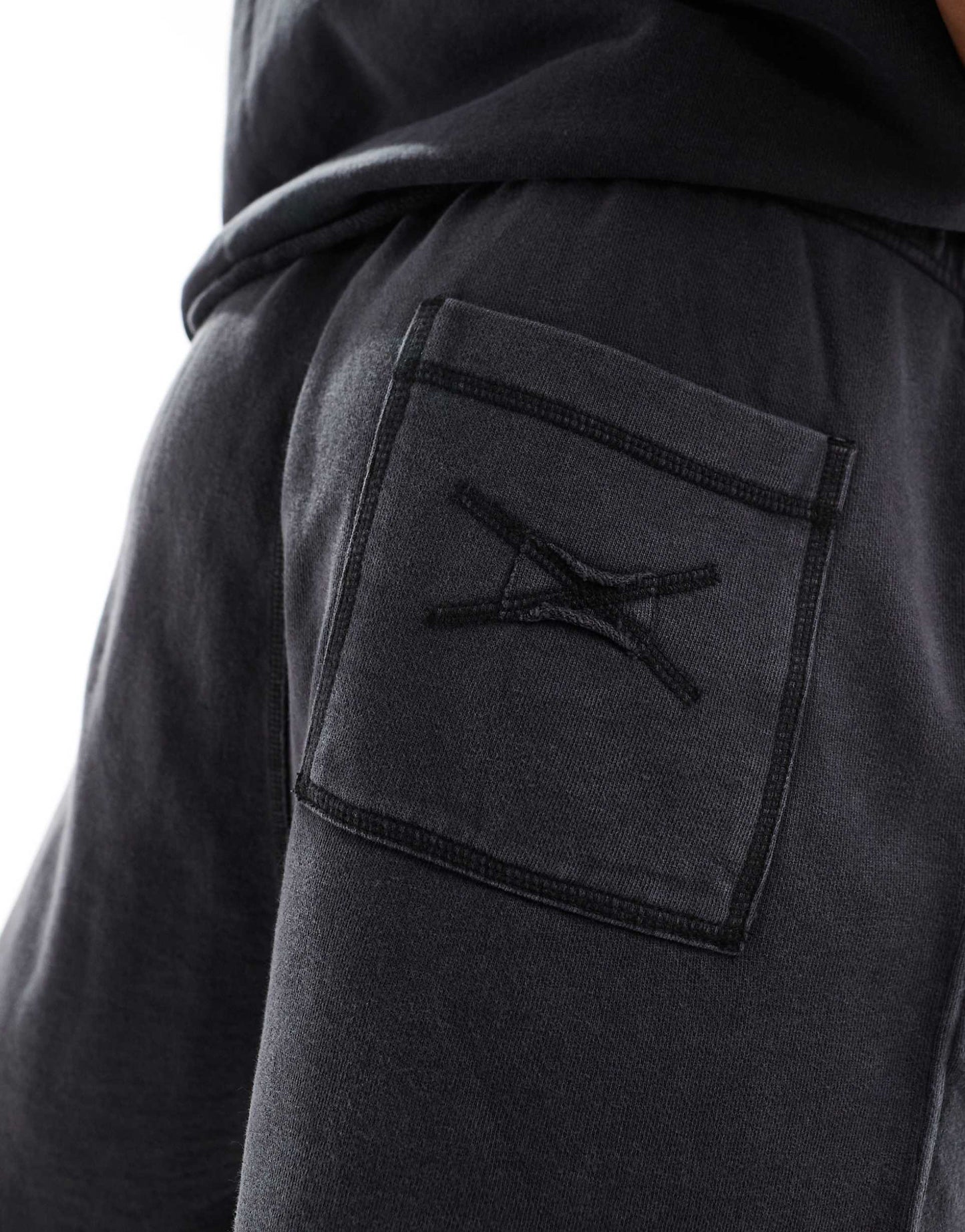 Raw Edge Washed Co-Ord Short