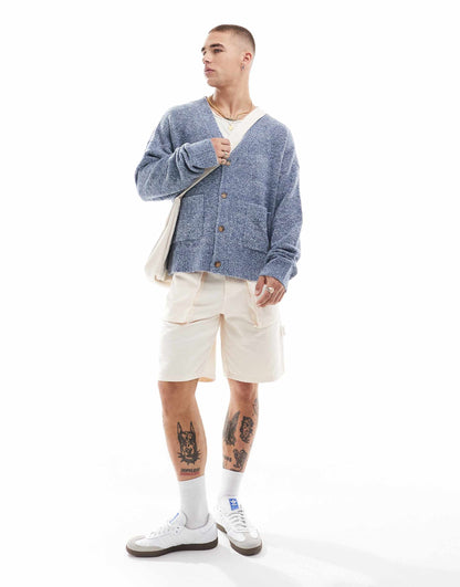 Heathered Oversized Cardigan