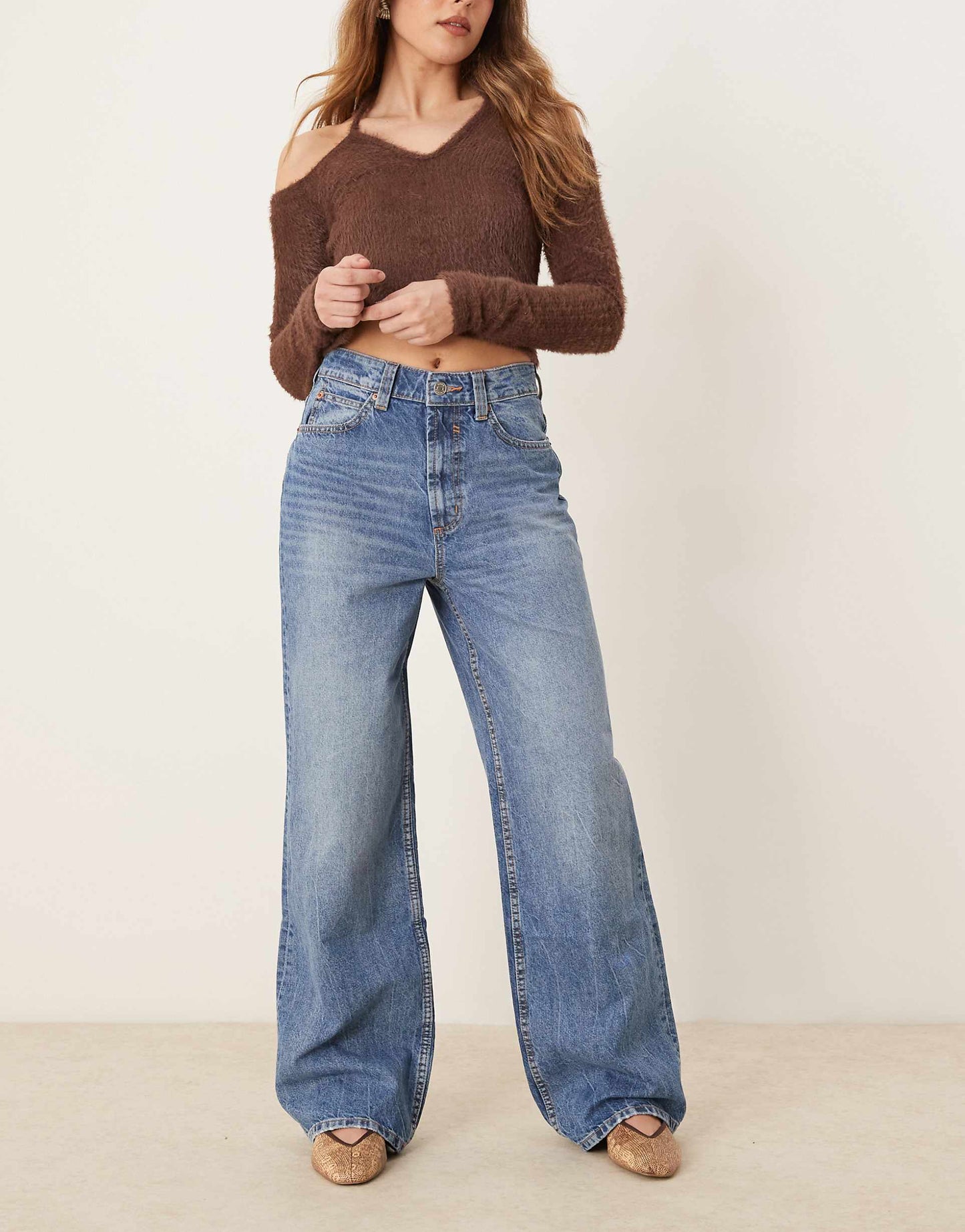 Wide Leg Dad Jeans