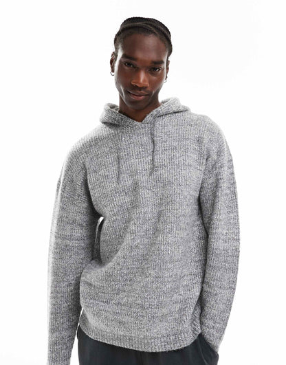 Oversized Chunky Knitted Hoodie