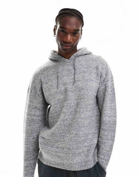 Oversized Chunky Knitted Hoodie