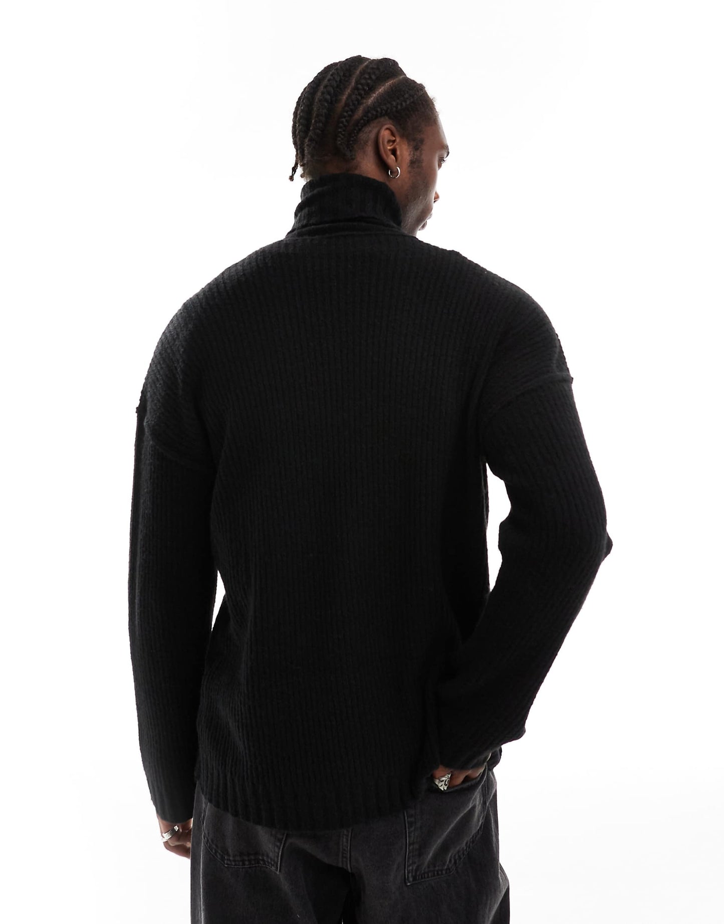 Oversized Heavy Weight Roll Neck Jumper