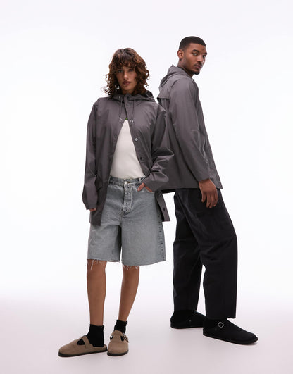 12010 Unisex Waterproof Short Hooded Jacket