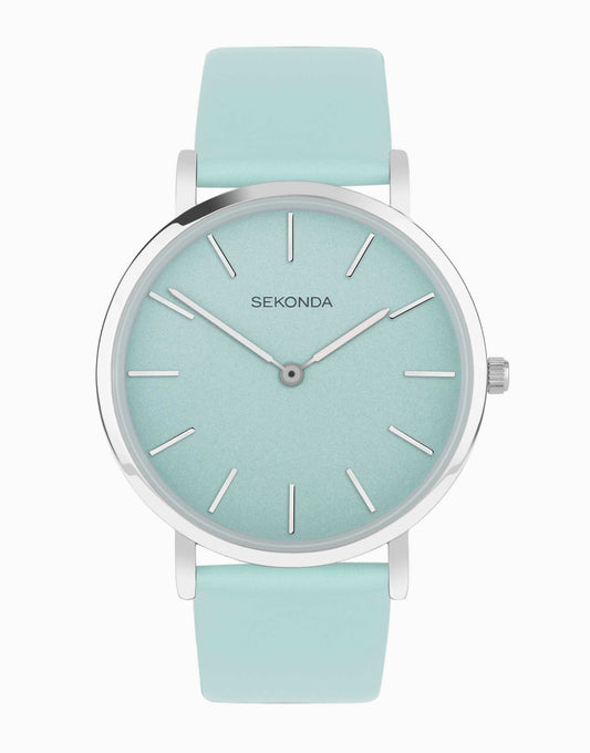 Analogue Watch With Leather Strap