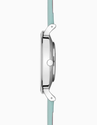 Analogue Watch With Leather Strap