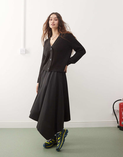 Rib Cardigan