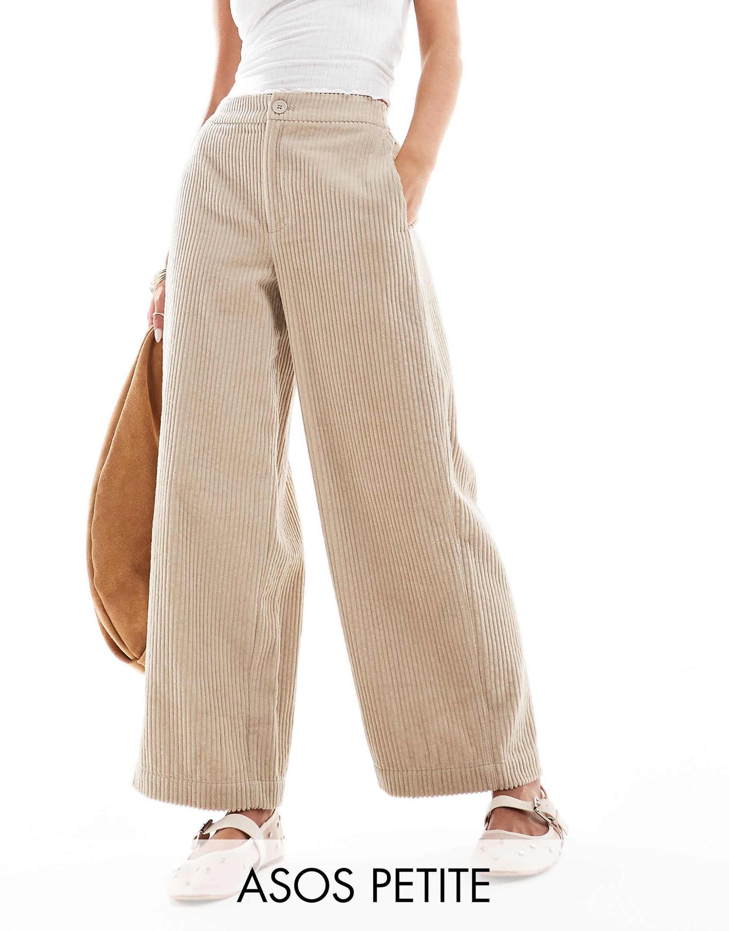 Petite Cord Barrel Trousers