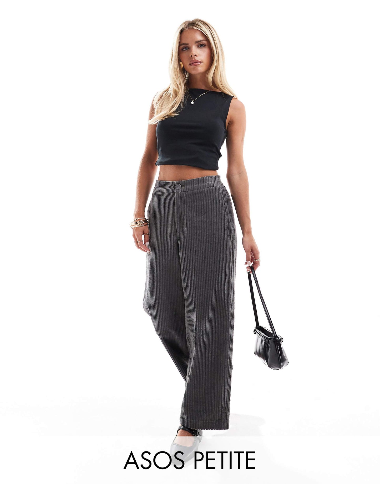 Petite Cord Barrel Trousers