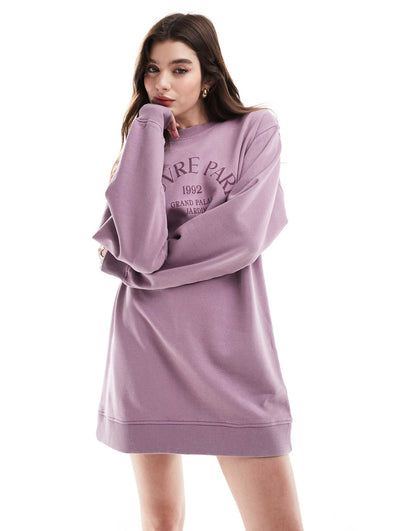 Louvre Paris Mini Sweatshirt Dress