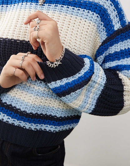 Chunky Open Knit Jumper