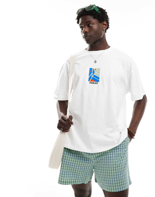 Graft Oversized Front Print T-Shirt