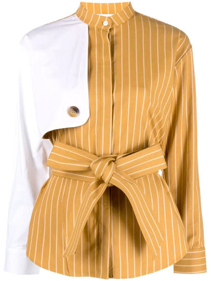 Hans Pinstripe-Pattern Shirt Jacket
