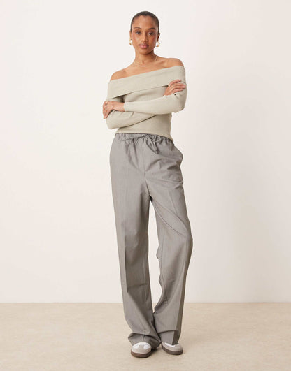 Tall Tailored Pull On Trousers