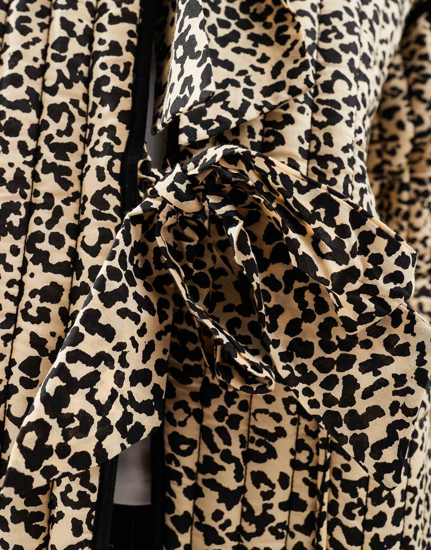 Quilted Leopard Print Jacket