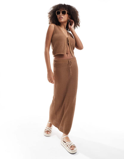 Josie Knit Maxi Skirt Co-Ord