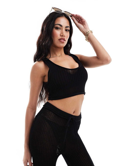 Co-Ord Cropped Knitted Vest