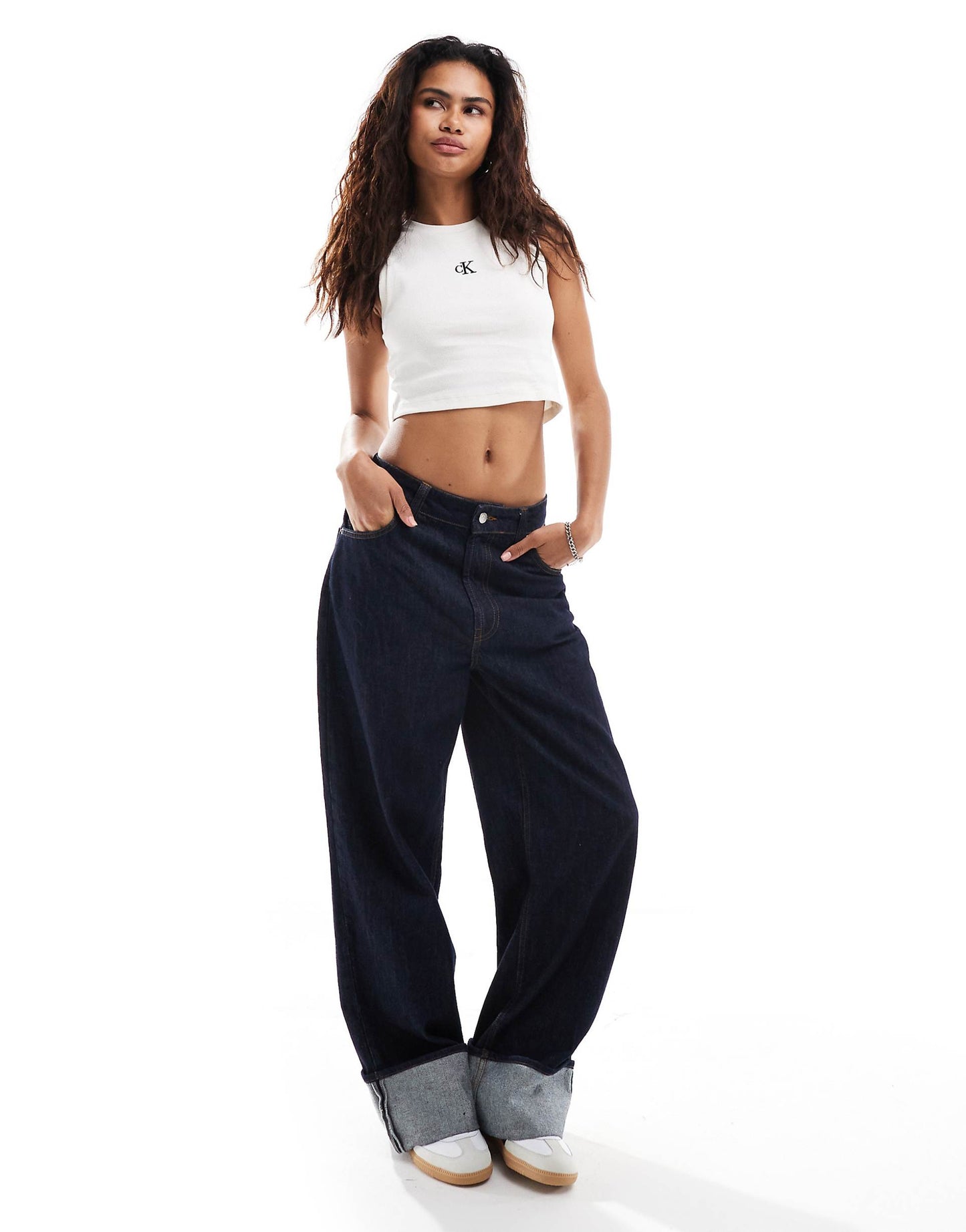 Jeans Rib Tank Top