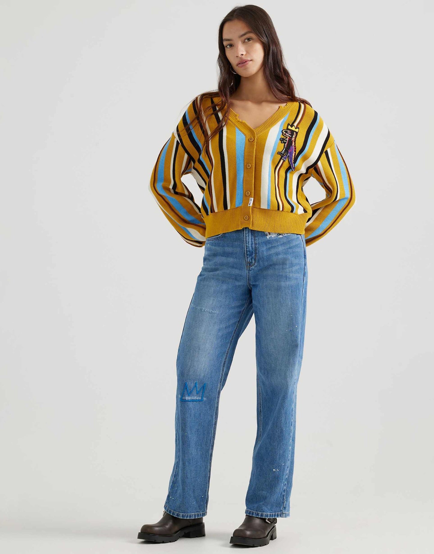 Capsule Stripe Knot Cardigan